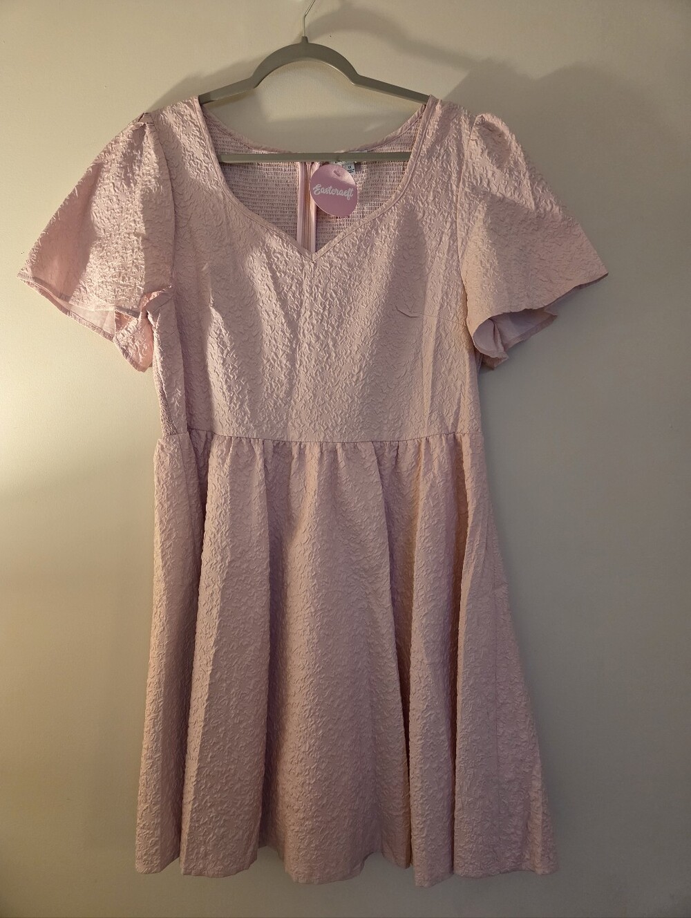 White Birch Pink Fit and Flare Dress